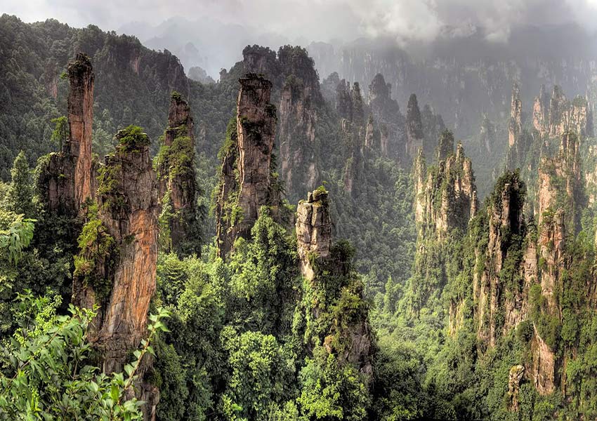 Zhangjiajie je považováno za přírodní úkaz